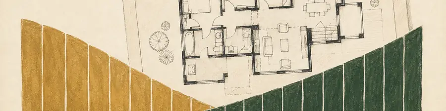 Mortgage amortization illustration transitioning from interest to principal